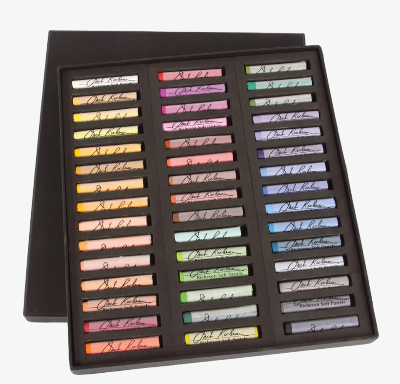 Richeson Medium-soft Pastels Set Of 45 Full Sticks - Leather, transparent png #2761090