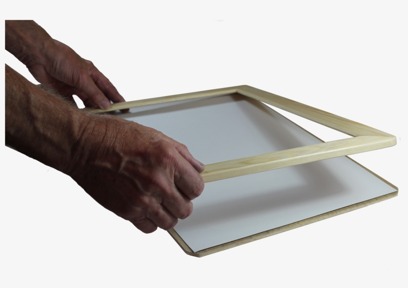 With The Frame Securely In Place, On Top Of The Paper, - Paper, transparent png #2761196