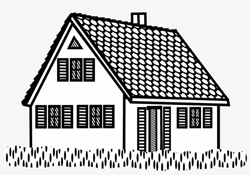 Line Art Clipart House - House Lineart, transparent png #2761205