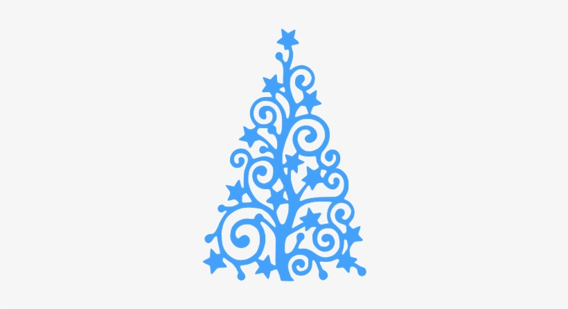 Top Off Your Tree - Christmas Tree Black And White Clip Art, transparent png #2761344
