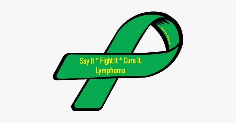 Lymphoma Cancer Ribbons Custom Ribbon Say It Fight - Awareness Ribbon, transparent png #2761868