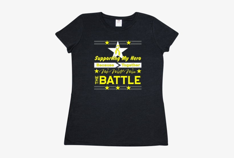 Ewings Sarcoma Supporting My Hero Women's T-shirt - Awareness Ribbon, transparent png #2762021