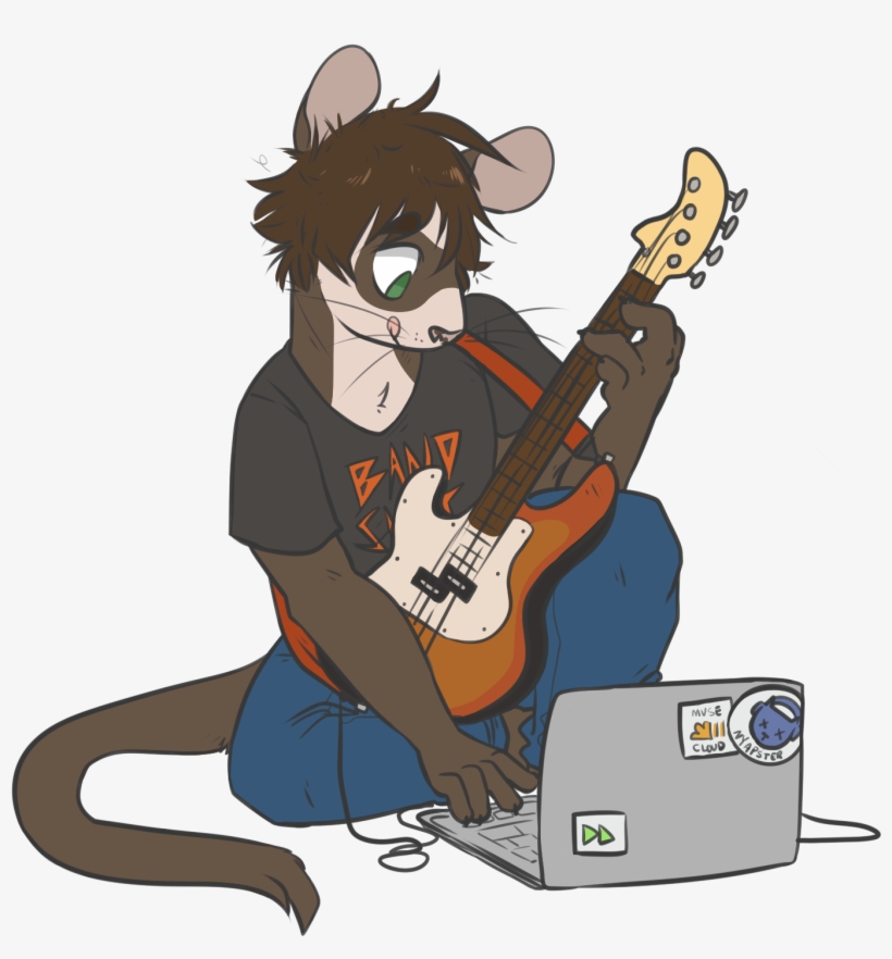 Guitar Hero - Rat, transparent png #2762186