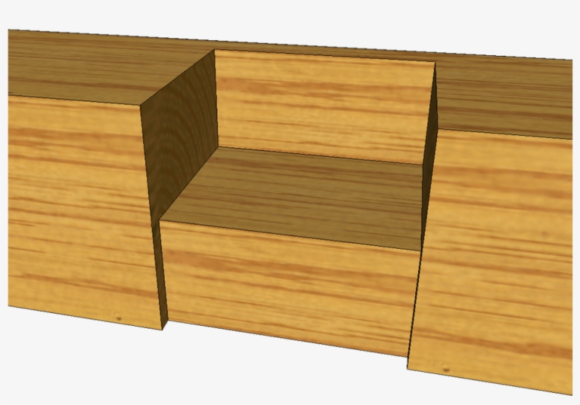Halving Pocket For Tie Beam T1 - Lumber, transparent png #2762584