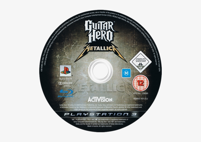 Metallica Ps3 Disc - Guitar Hero 2: Rock The 80s Ps2, transparent png #2762645