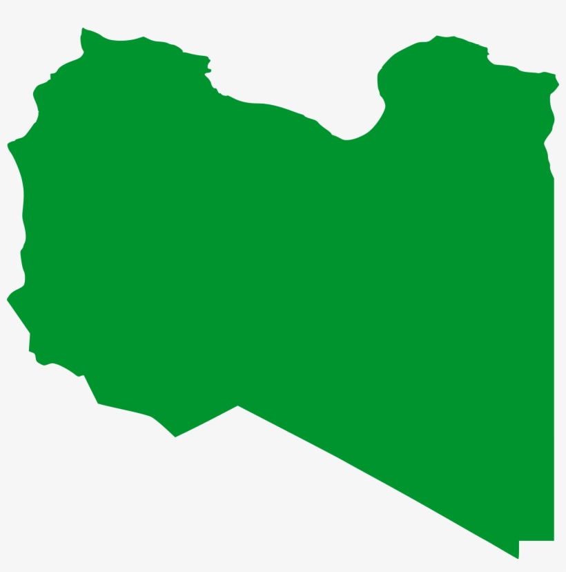 Flag Clipart Libya - Libya Flag Map, transparent png #2762805