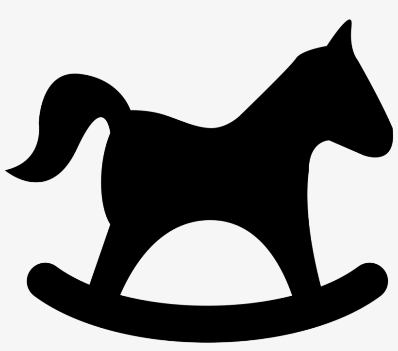 Horse Rocker Black Side Shape Comments - Cavalinho De Balanço Vetor, transparent png #2763274