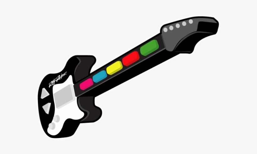 Riff Rocker Usb Game Controller Black Guitar - Usb, transparent png #2763305