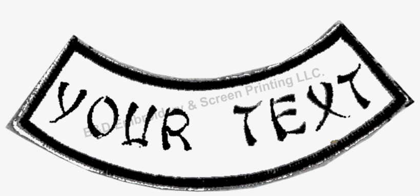 Custom White Crest Rocker Patch - Karate, transparent png #2763486