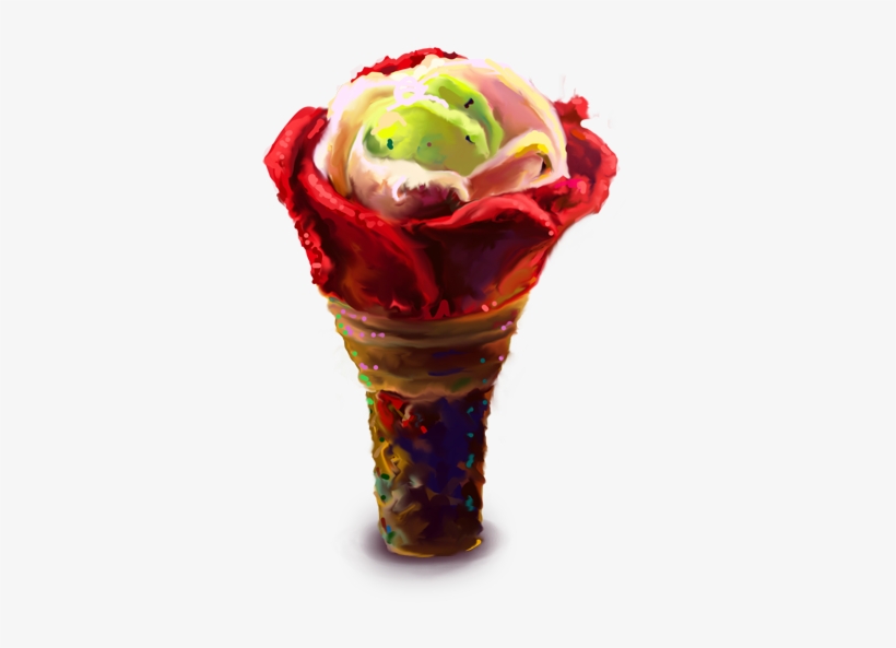 The Queen Cone Is A Tumblr Celebrity - Ice Cream Cone, transparent png #2763545