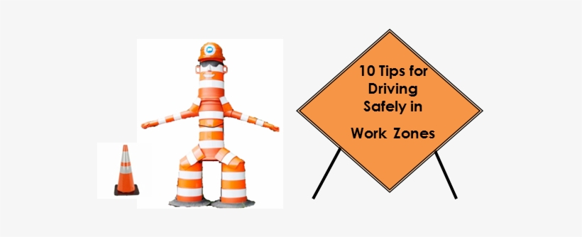 Cone Clipart Driving Safety - Construction Zone Safety, transparent png #2763612