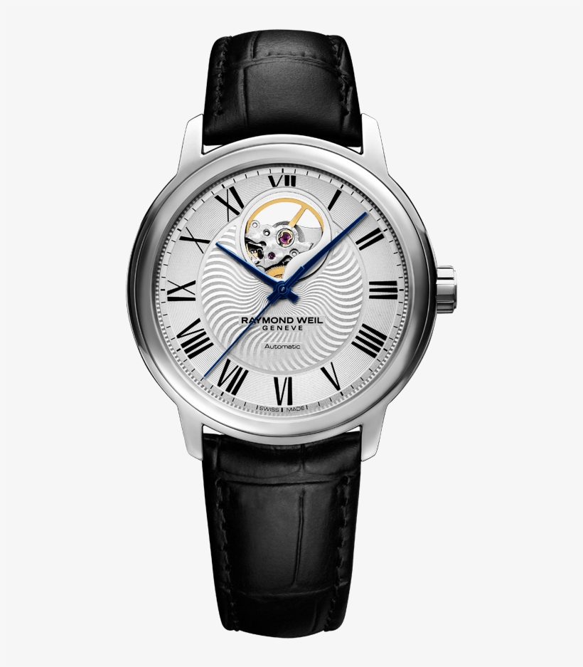Raymond Weil Maestro Men's Visible Balance Wheel Leather - Raymond Weil Maestro 2237 St 00659, transparent png #2763788