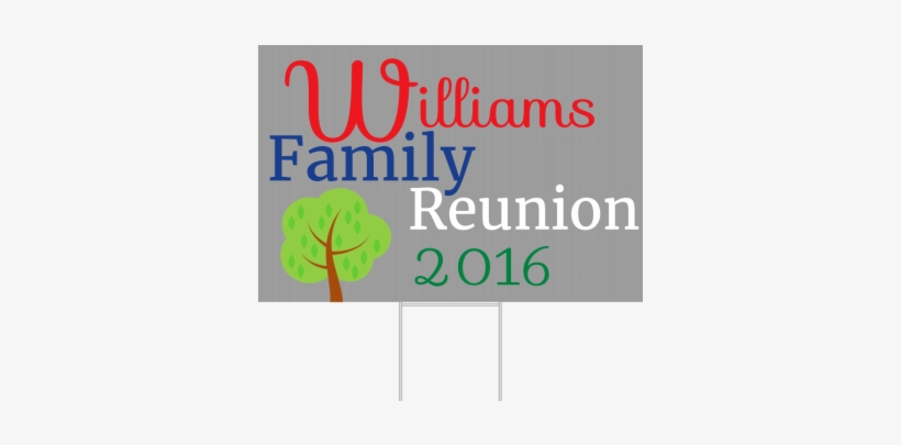 Family Reunion Yard Sign - Tree, transparent png #2764563