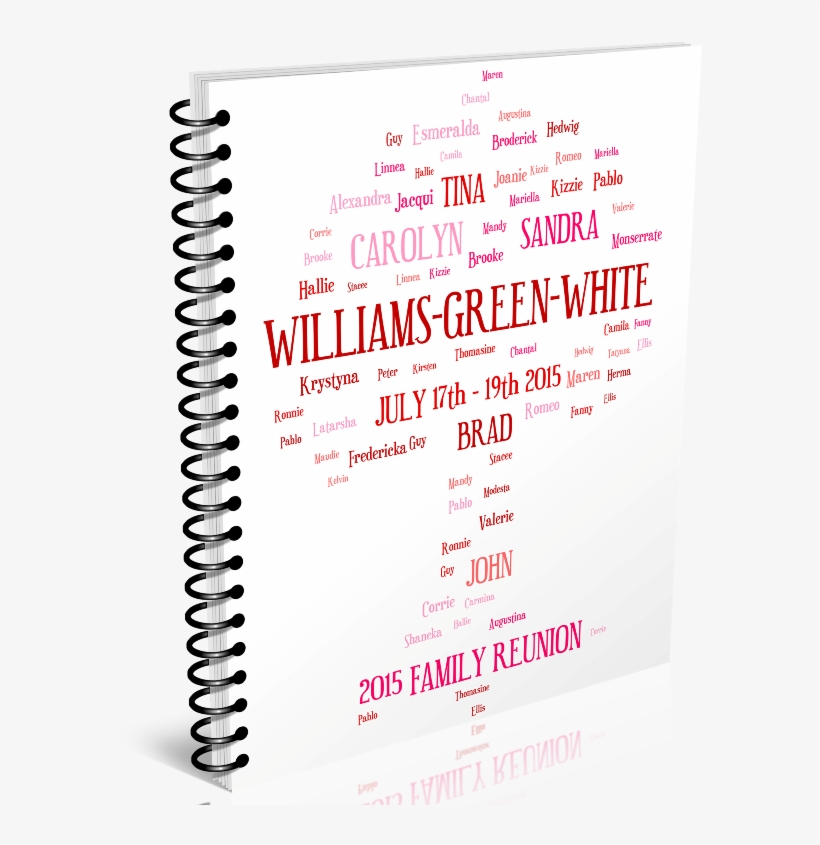 Family Tree Art Design For Family Reunion Booklets - Paper, transparent png #2764620