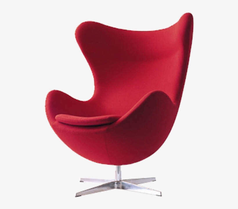 Red Chair, Png V - Arne Jacobsen Egg Chair - Black, transparent png #2764784