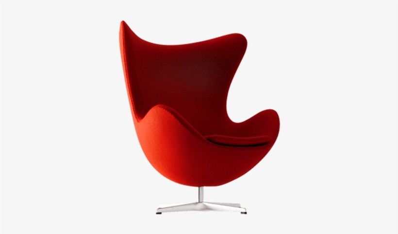 Armchair Red Modern - Egg Chair, transparent png #2764882