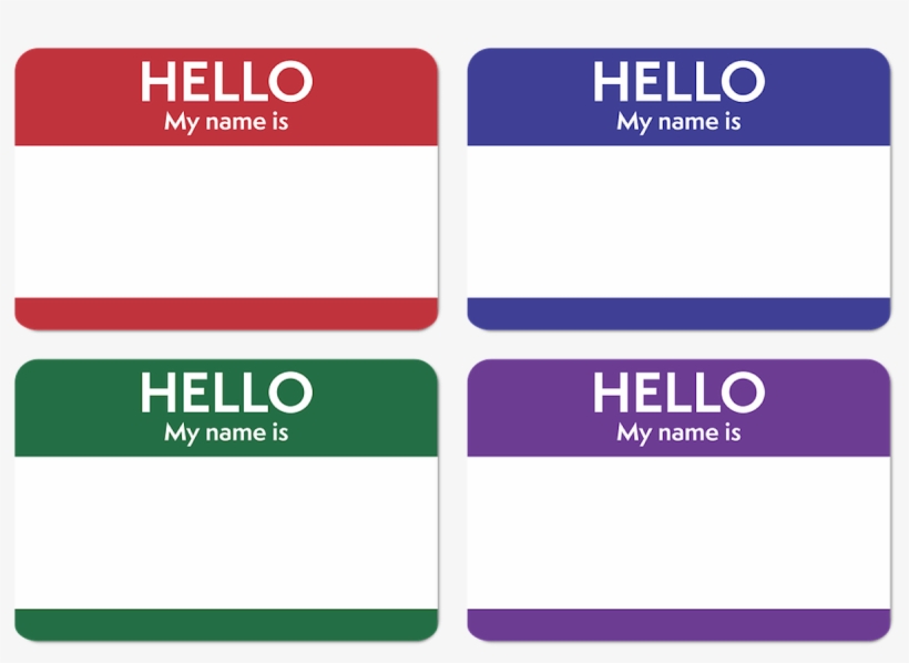Hello My Name Is Purple, transparent png #2764993