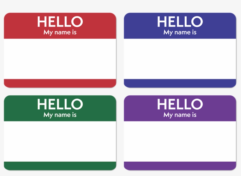 Hello My Name Is Purple, transparent png #2764993