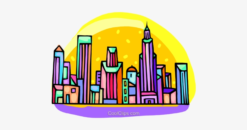 City Scene Royalty Free Vector Clip Art Illustration - City Scene, transparent png #2766468