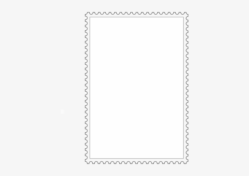 Postage Stamp Border Clipart - Doodle Page Frame Clipart, transparent png #2766538