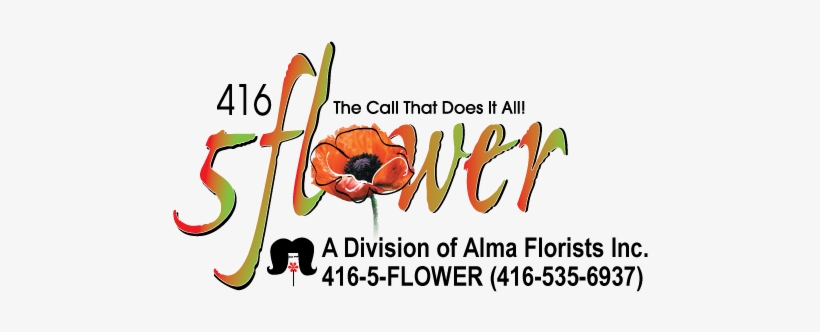 Your Toronto Florist The Call That Does It All - 416 5 Flower / Alma Florist, transparent png #2766614