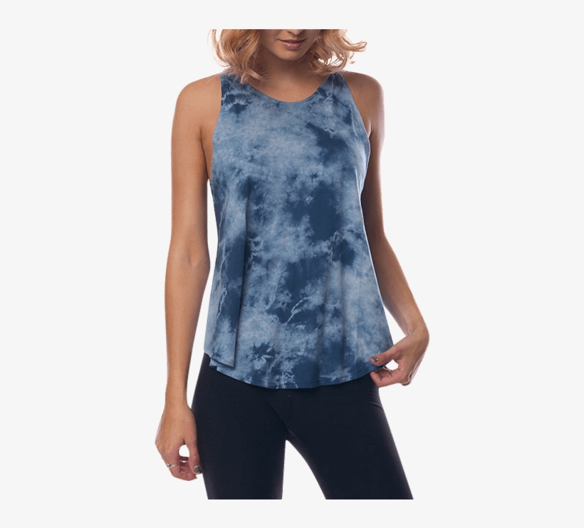 Moco - Moco Marble Dye High Neck Tank, transparent png #2767245