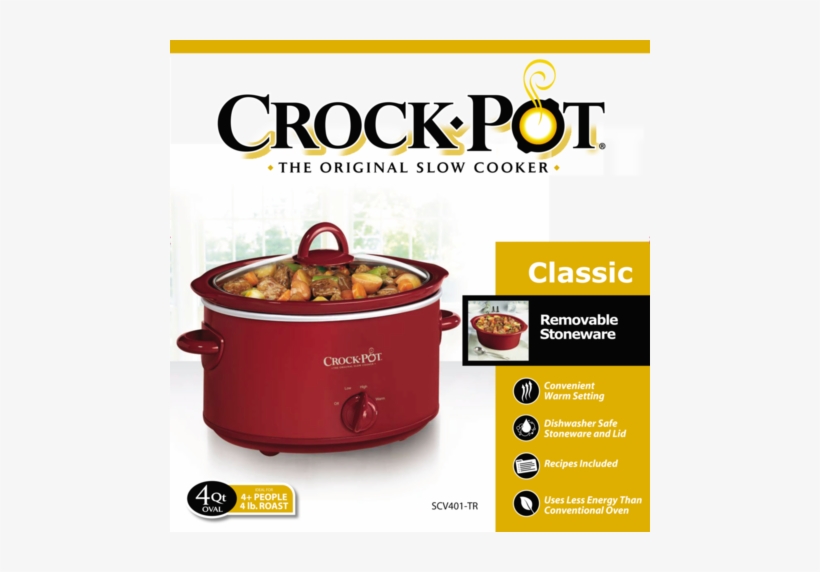 Cooks All Day While The Cook's Away® - Crockpot The Original Slow Cooker Settings, transparent png #2767702