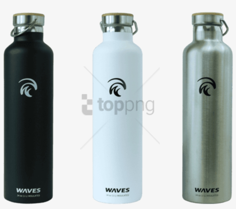 Forever Cold Water Bottle 3-pack Original - Waves Gear Waves Forever Cold, Gray, transparent png #2767999