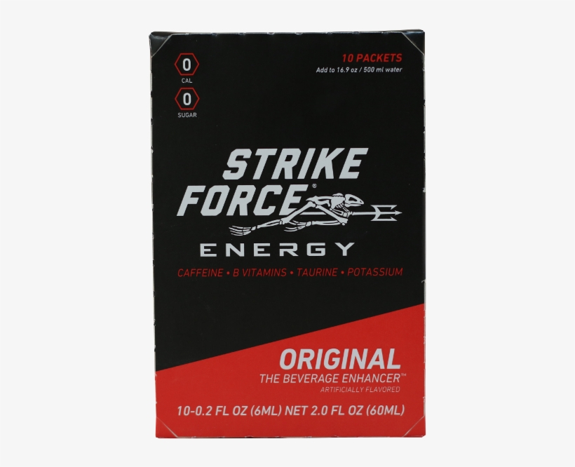 Strike Force, 10 Count Box - Strike Force Energy 10 Count Box - Lemon Men's Hydration, transparent png #2768109