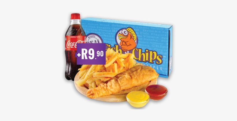 Med Fish & Sml Chips - Wingz, transparent png #2768253