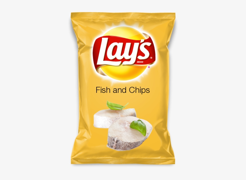 Fish And Chips - Lays Fried Pickles With Ranch Chips, transparent png #2768382