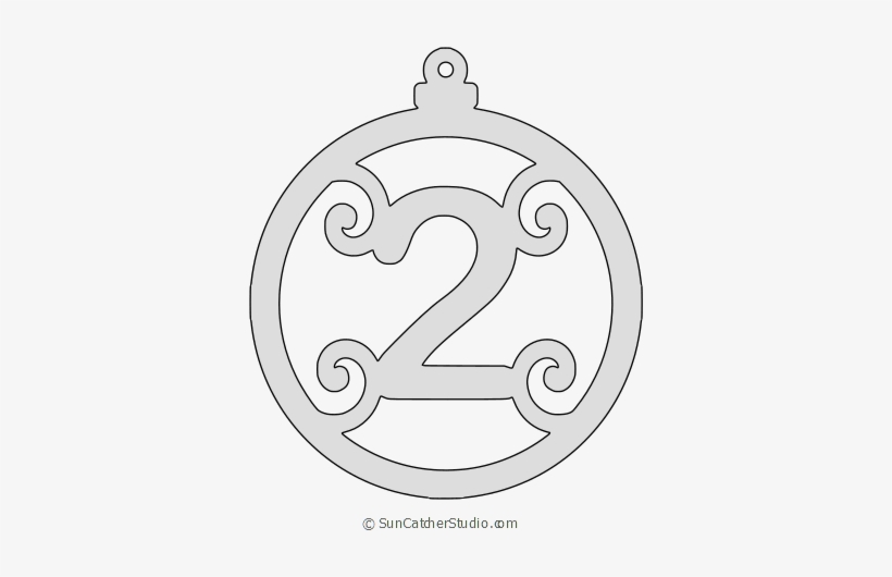 New Christmas Ornament Scroll Saw Patterns - Circle, transparent png #2768409