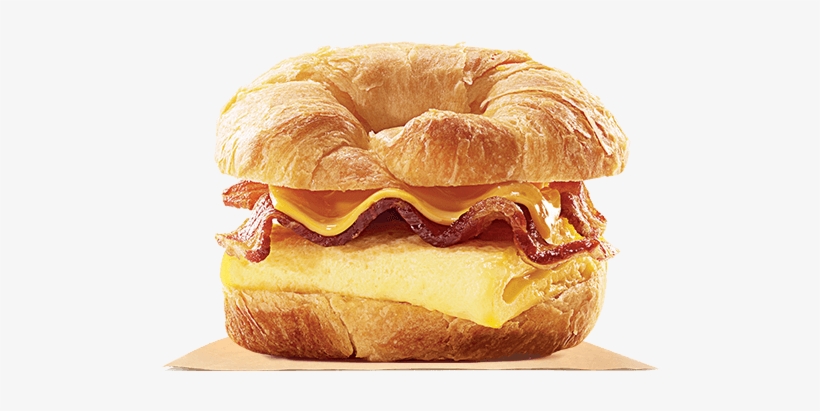 Grab And Go Delicious - Burger King Croissan Wich, transparent png #2768495