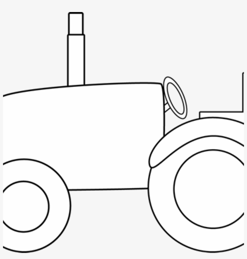 Black And White Tractor Clipart John Deere Tractor - Farm Activities, transparent png #2768682