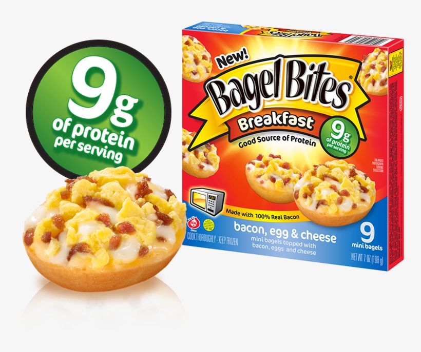 Bagel Bites Breakfast Mini Bagels, Bacon, Egg, transparent png #2768776