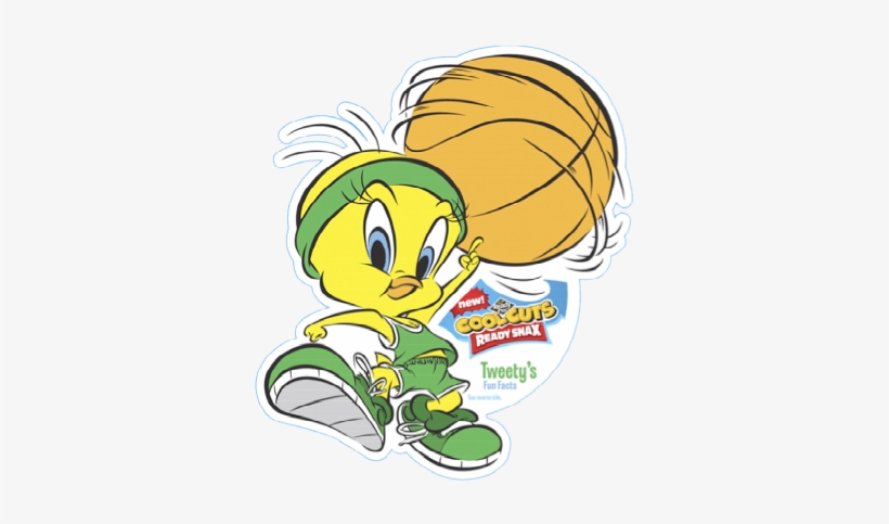 Cool Cuts Tweety Basketball - Tweety Bird Playing Basketball, transparent png #2769098