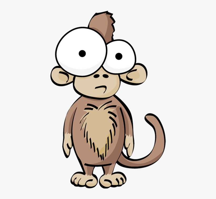 Cartoon Funny Monkey - Funny Animal Cartoons Drawing, transparent png #2769315