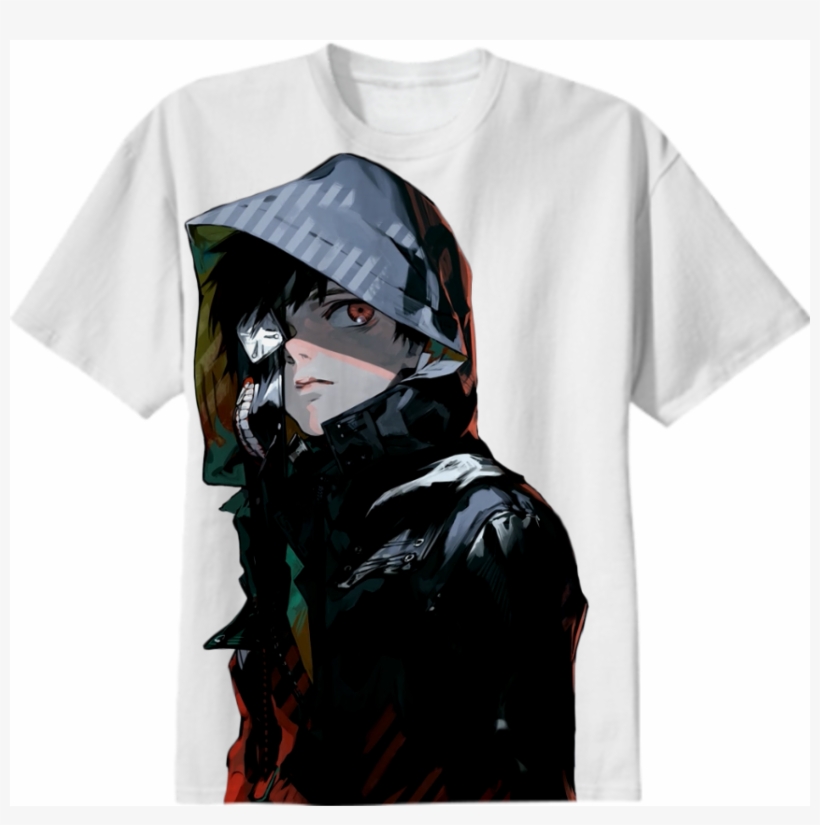 Shop Sad Boy Cotton T-shirt By Keana - Tokyo Ghoul Kaneki Wallpaper Android, transparent png #2769535