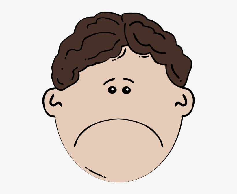 Sad Boy Clipart - Boy Face Clipart, transparent png #2769613