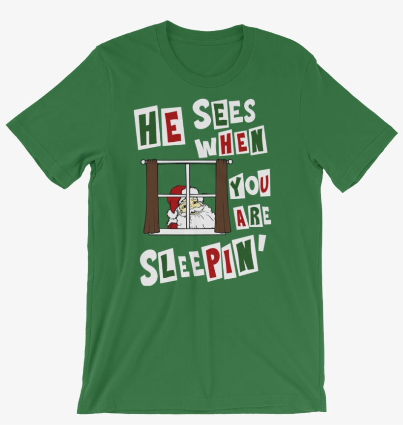 Creepy Santa T-shirt - Dabbing Skeleton With Santa Hat In Snow Xmas Unisex, transparent png #2769639