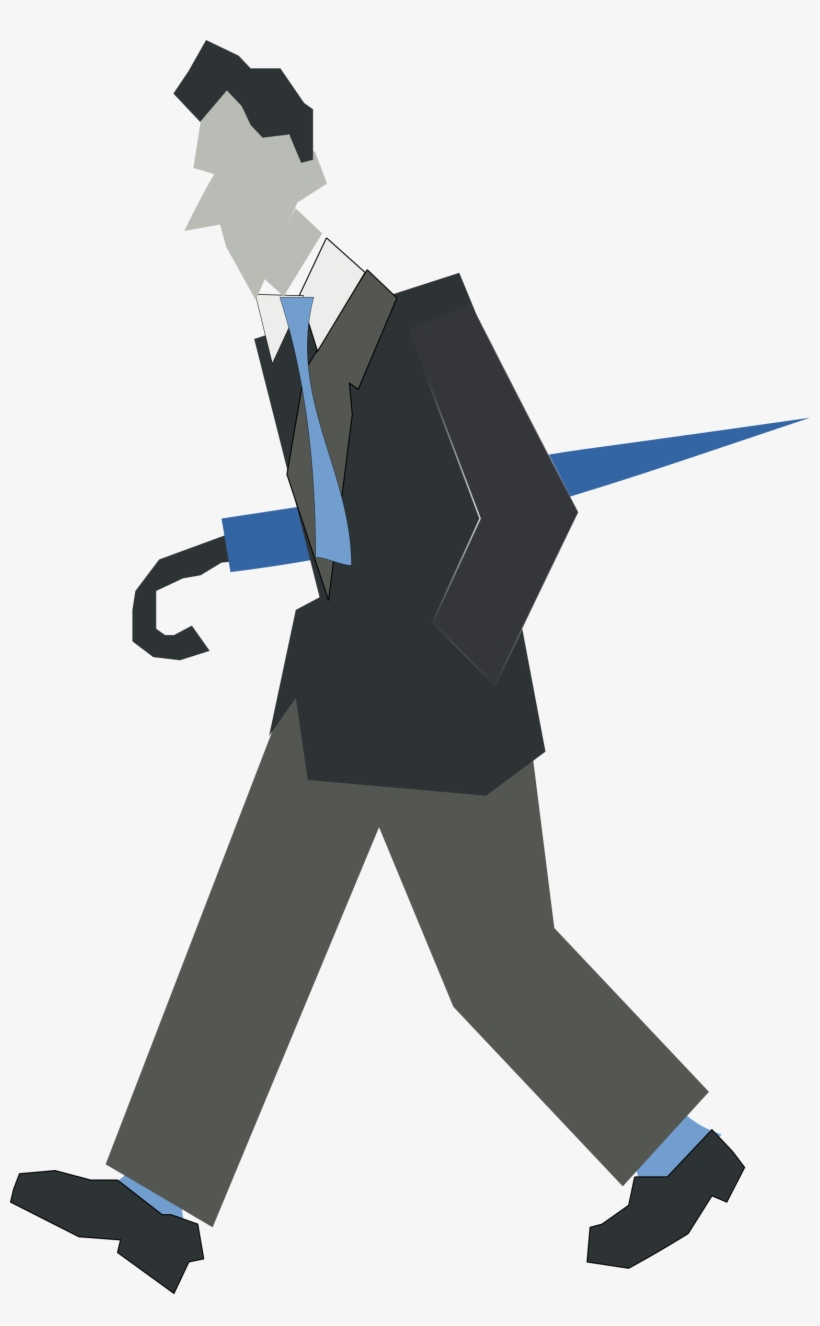 Walking Man Cartoon - People Walking Png Clipart, transparent png #2769659