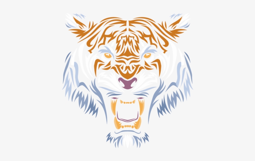 Tribal Face Tiger - Siberian Tiger, transparent png #2770115