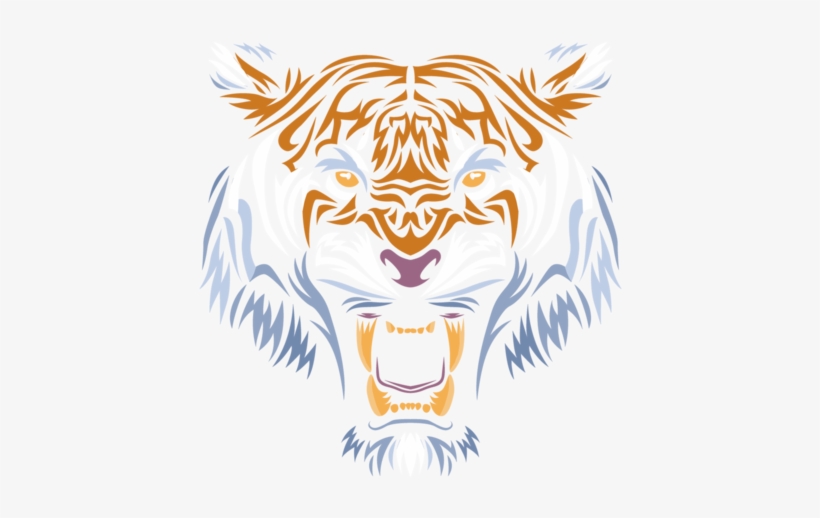 Tribal Face Tiger - Siberian Tiger, transparent png #2770115