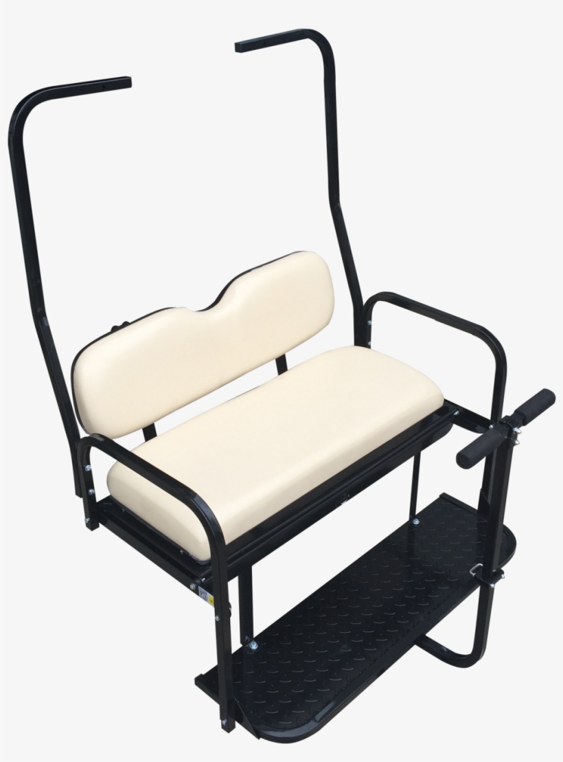 Old Style Club Car Ds Golf Cart Rear Flip Seat Kit - Ezgo Txt Golf Cart Rear Flip Back Seat Kit - Factory, transparent png #2770644