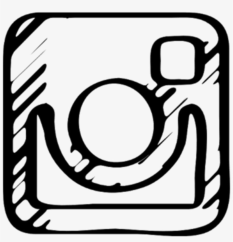 Black Instagram Insta Ins In I Like Likes Logo Design - Instagram Logo Sketch Png, transparent png #2770897