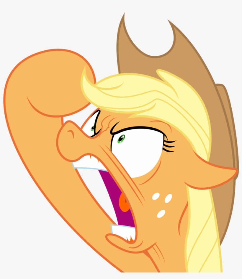 Absurd Res, Angry, Applejack, Artist - Cartoon, transparent png #2771125