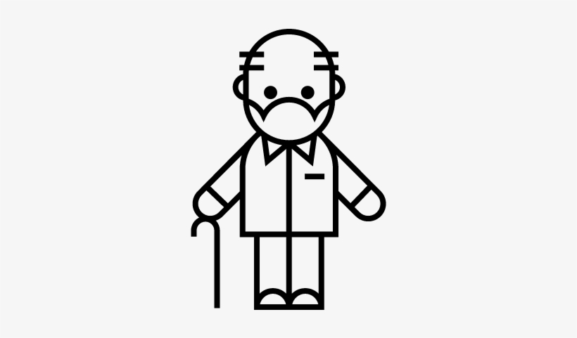 Old Man Vector - Sisccors And Comb Logo, transparent png #2771319