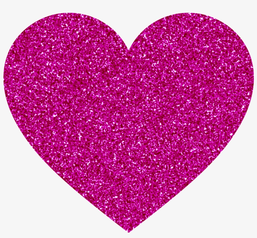 Purple Glitter Heart Png By Carlyflower On Deviantart - De Coeur Et De Rose, transparent png #2771773