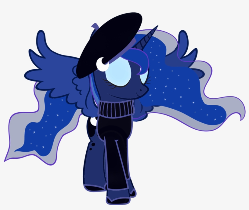 Cool77778, Beret, Clothes, Princess Luna, Safe, Simple - De My Little Pony Princesse Luna, transparent png #2771794