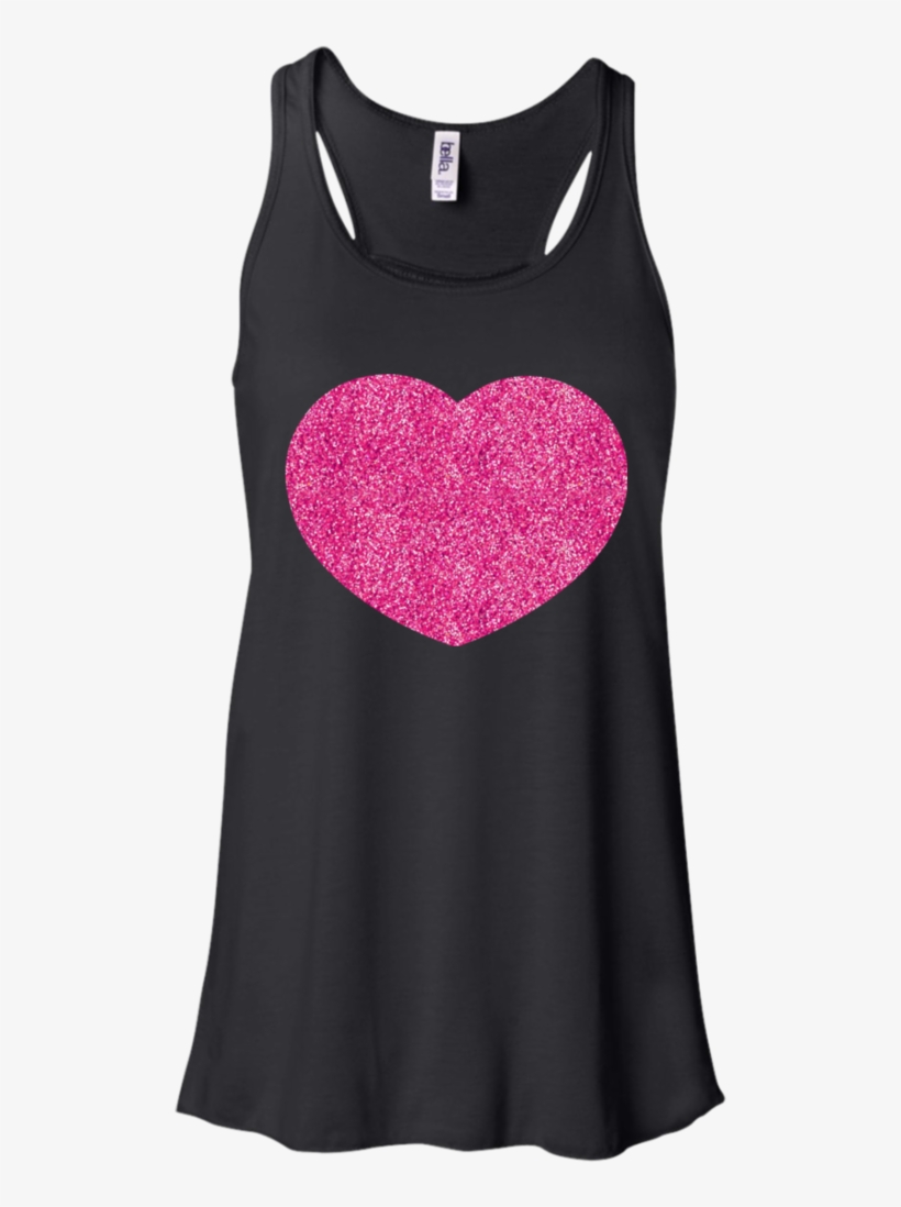 Pink Glitter Heart - Lipsense Inspired Flowy Racerback Tank Top, Ask Me, transparent png #2771958